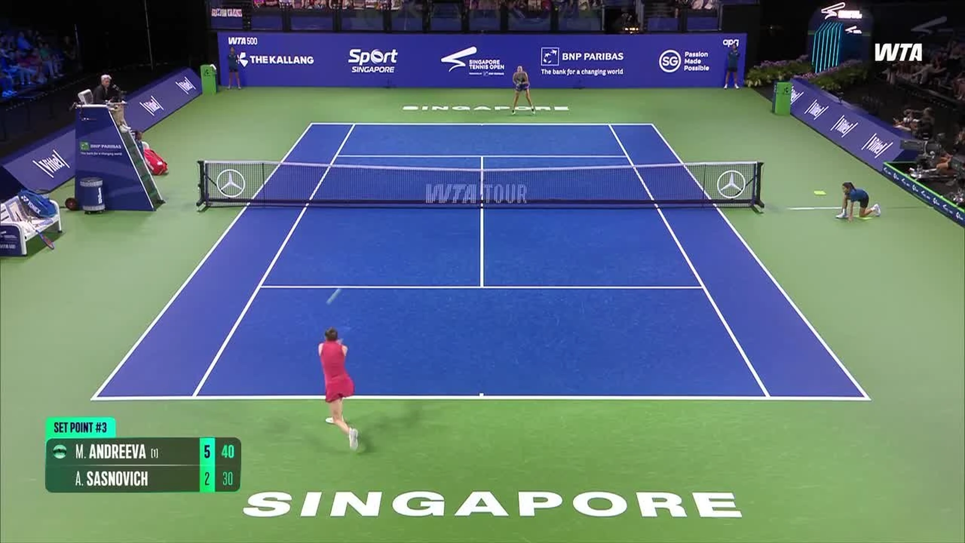 Mirra Andreeva og Leylah Fernandez fornyer et jævnbyrdigt rivalisering i Singapore
