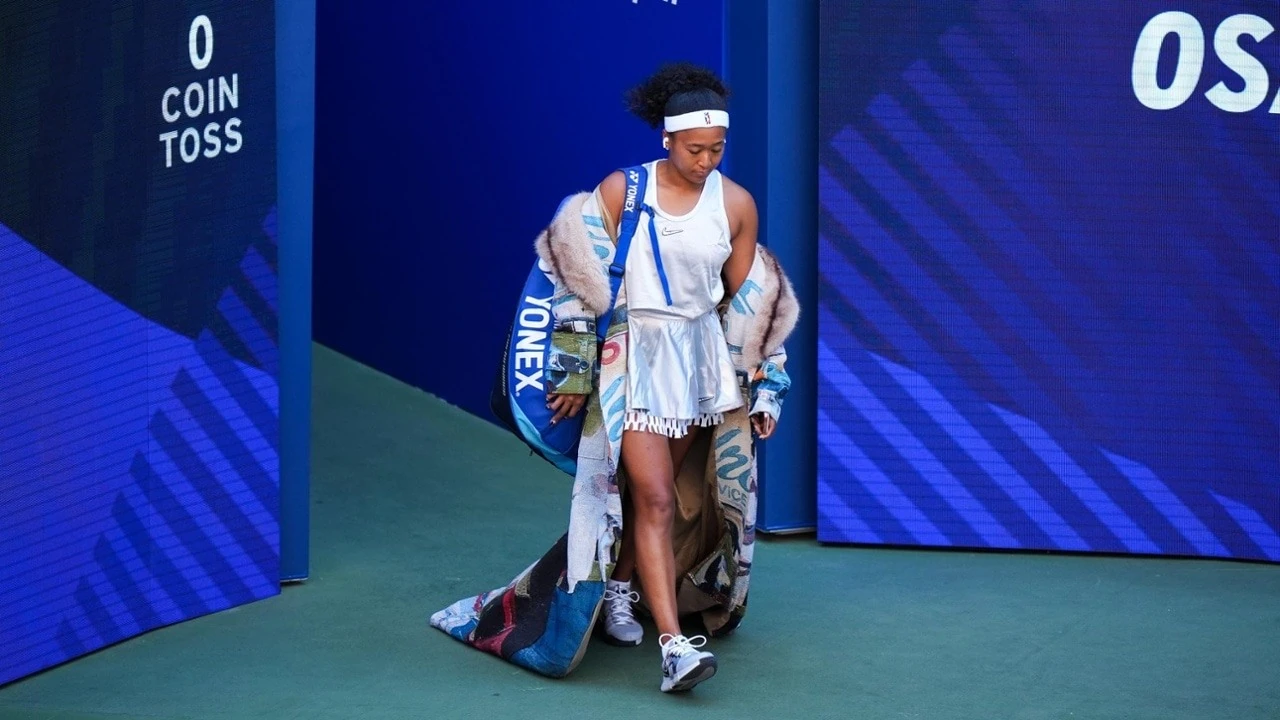 Støttebillede til Elena Rybakina besejrer Naomi Osaka og når sin første US Open-kvartfinale